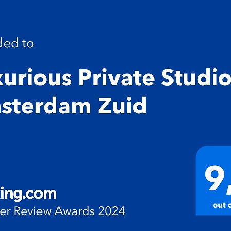 Luxurious Private Studio Amsterdam Zuid Amesterdão Exterior foto