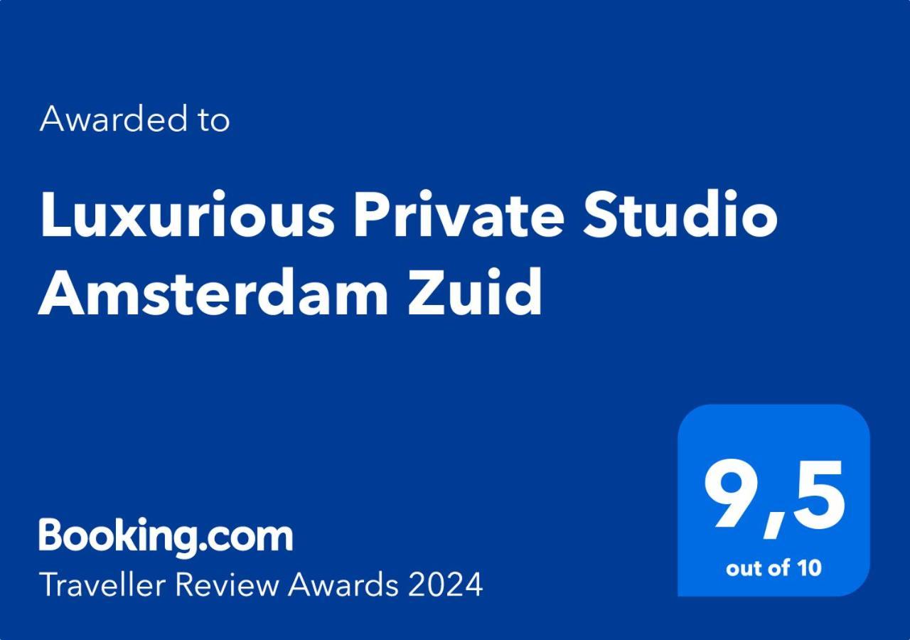 Luxurious Private Studio Amsterdam Zuid Amesterdão Exterior foto